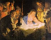 Gerrit van Honthorst Adoration of the Shepherds oil on canvas